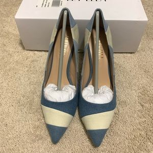 Billy Ella - Denim High Heel Shoe - Size: 7